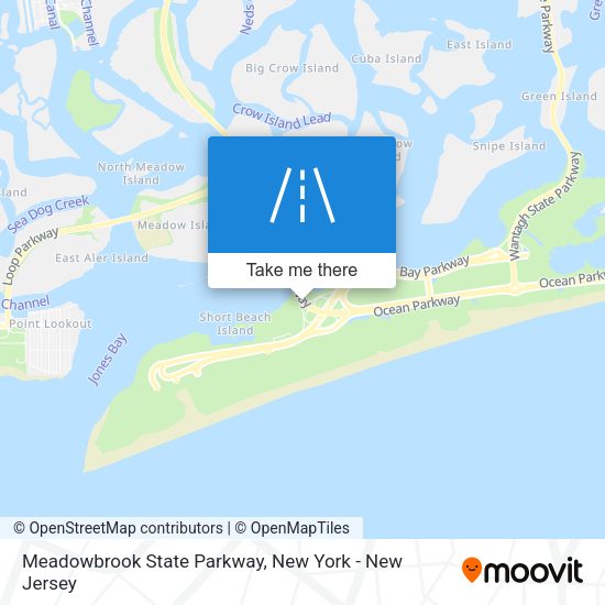 Mapa de Meadowbrook State Parkway