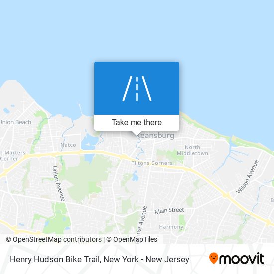 Henry Hudson Bike Trail map