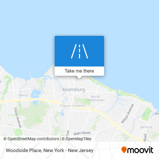 Woodside Place map