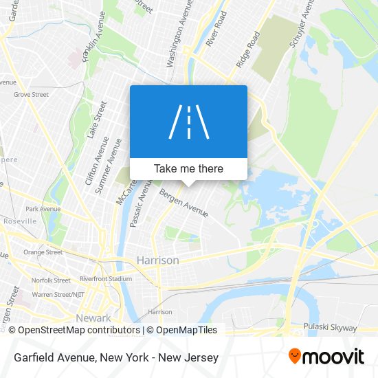 Garfield Avenue map