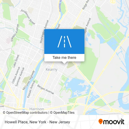Howell Place map