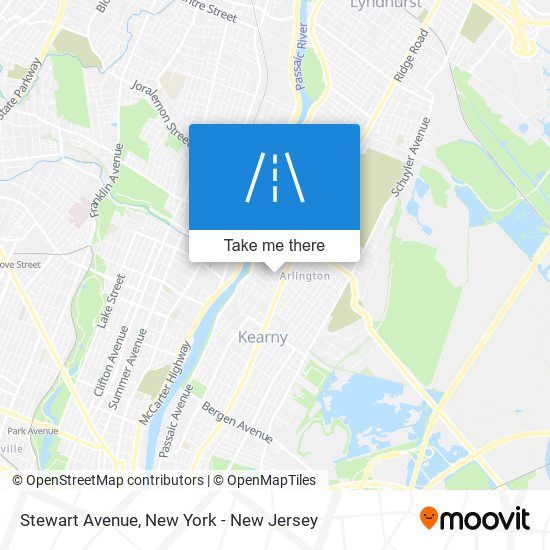 Stewart Avenue map