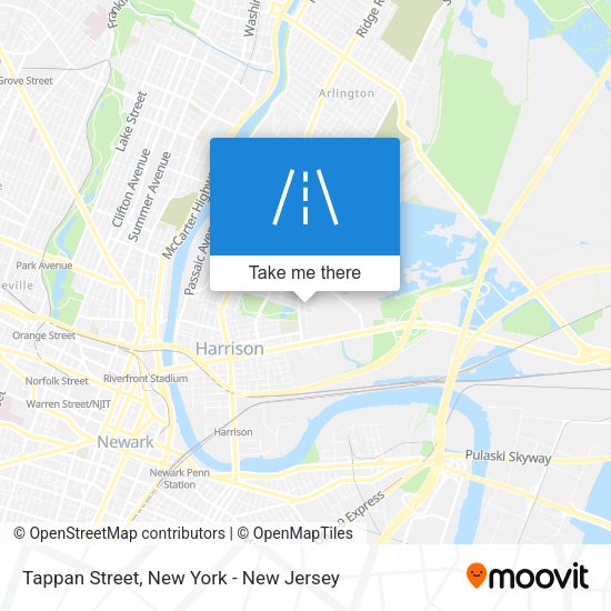 Tappan Street map