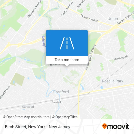 Birch Street map