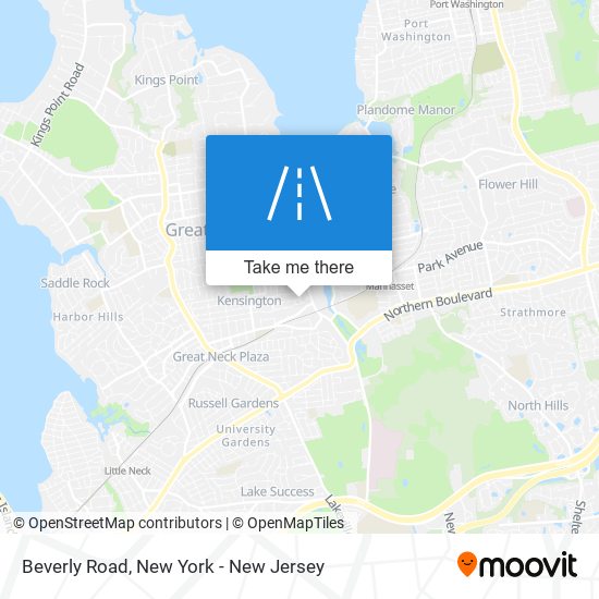 Beverly Road map