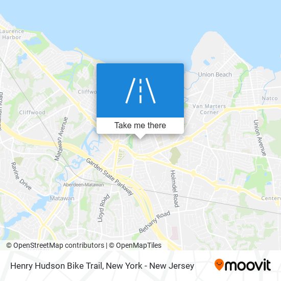 Mapa de Henry Hudson Bike Trail