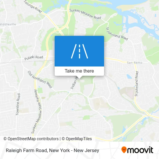 Raleigh Farm Road map