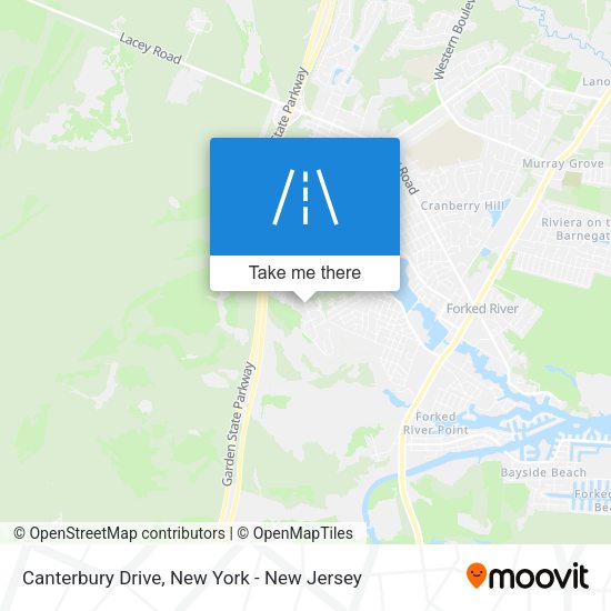 Mapa de Canterbury Drive