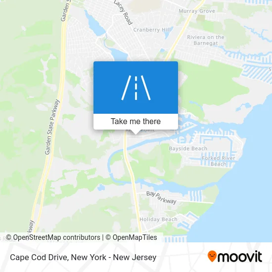 Cape Cod Drive map