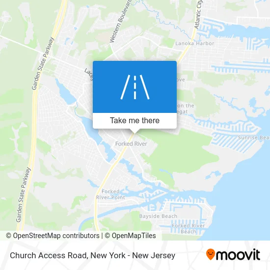 Church Access Road map