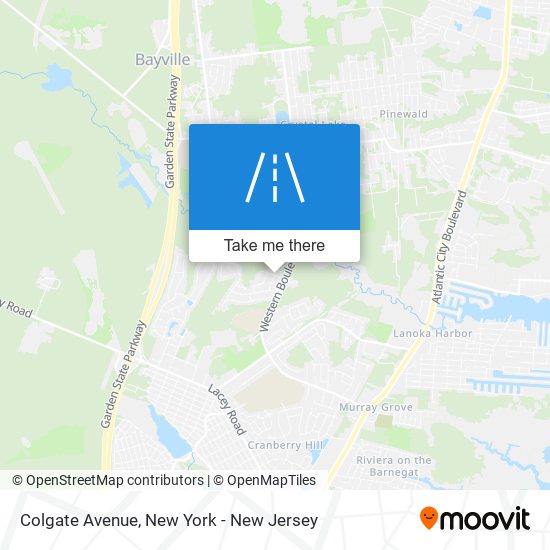 Colgate Avenue map