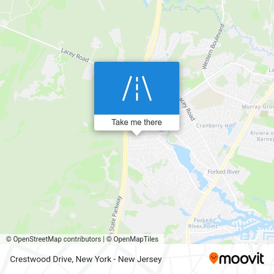 Mapa de Crestwood Drive