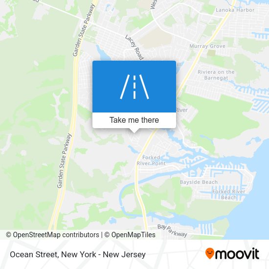 Ocean Street map