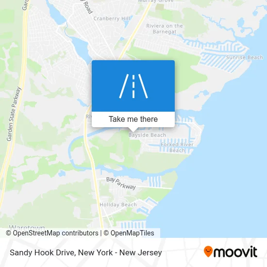 Sandy Hook Drive map