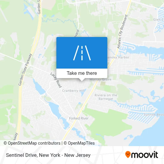 Sentinel Drive map