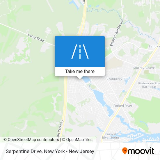 Mapa de Serpentine Drive