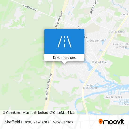 Mapa de Sheffield Place