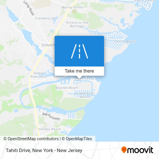 Tahiti Drive map