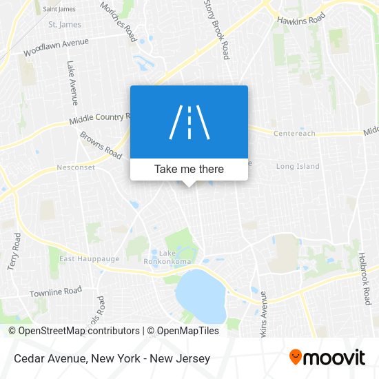 Mapa de Cedar Avenue