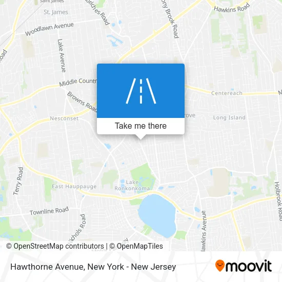 Mapa de Hawthorne Avenue