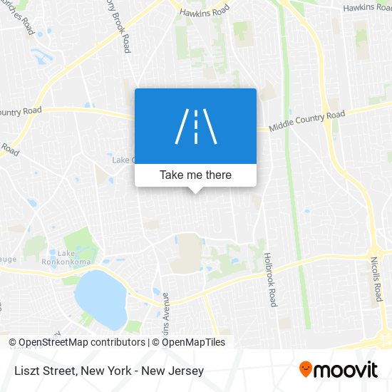 Mapa de Liszt Street
