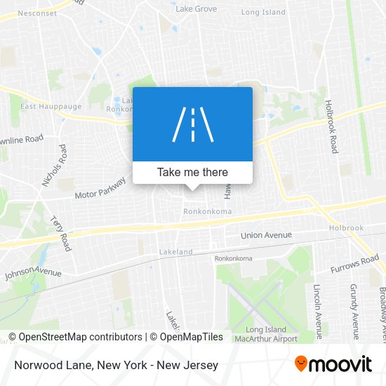 Mapa de Norwood Lane