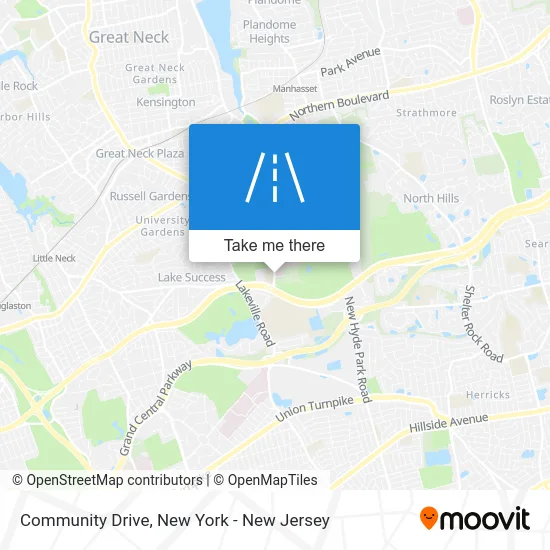 Community Drive map