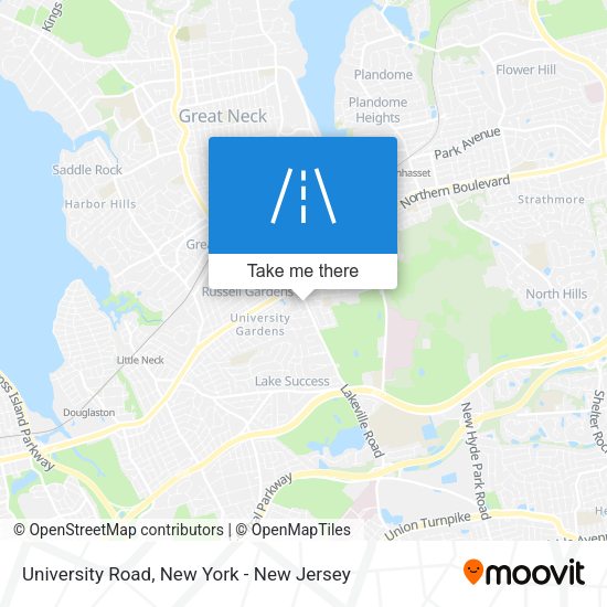 Mapa de University Road