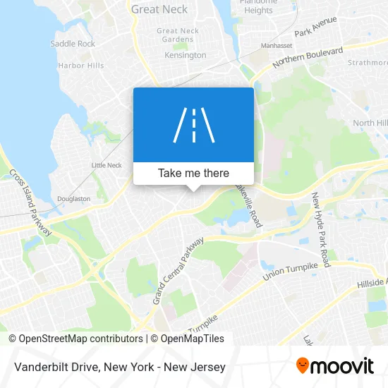 Mapa de Vanderbilt Drive