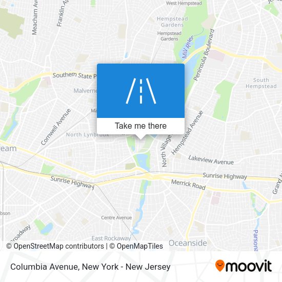 Mapa de Columbia Avenue