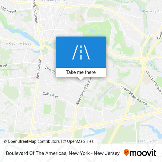 Boulevard Of The Americas map