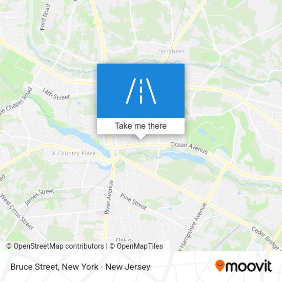 Mapa de Bruce Street