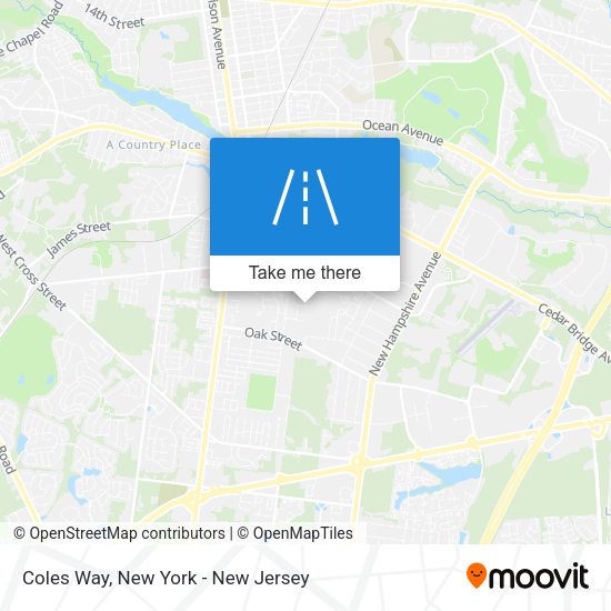 Coles Way map