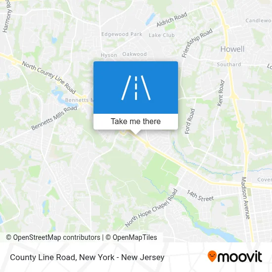 County Line Road map