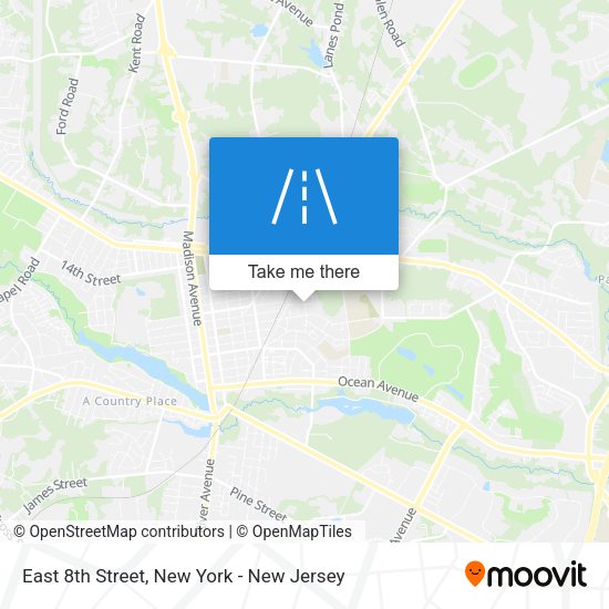Mapa de East 8th Street