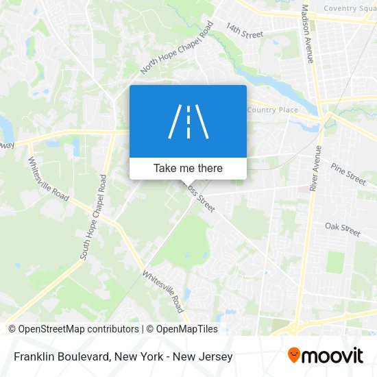 Mapa de Franklin Boulevard