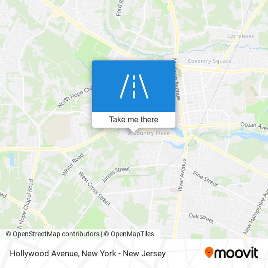 Hollywood Avenue map