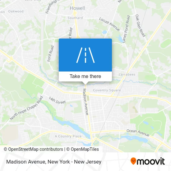 Mapa de Madison Avenue
