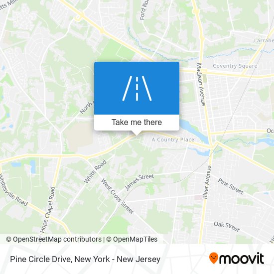 Pine Circle Drive map