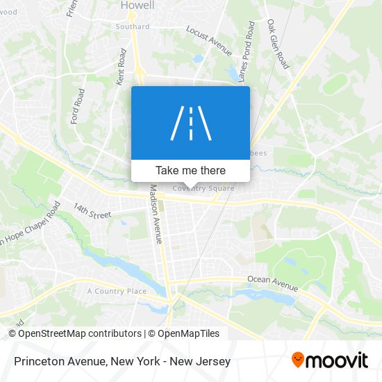 Princeton Avenue map