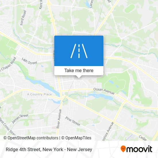 Ridge 4th Street map