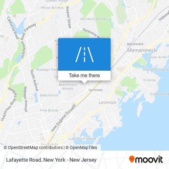 Lafayette Road map