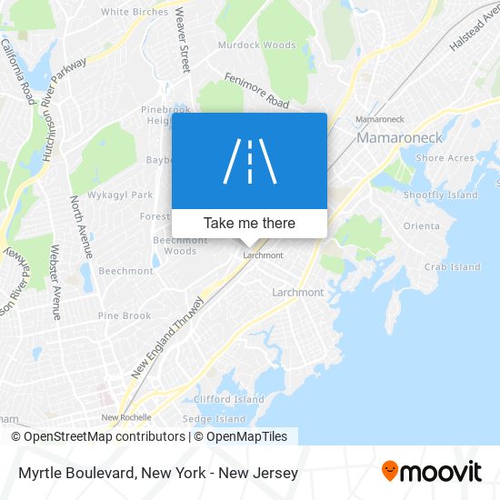 Mapa de Myrtle Boulevard