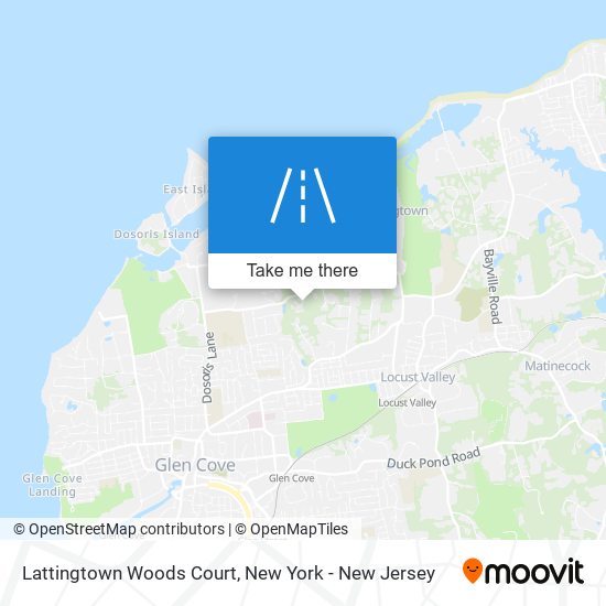 Lattingtown Woods Court map