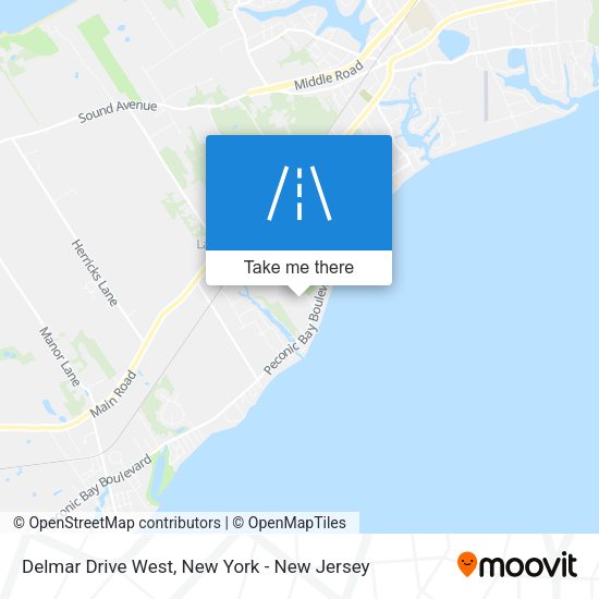 Mapa de Delmar Drive West