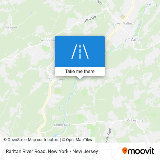 Raritan River Road map