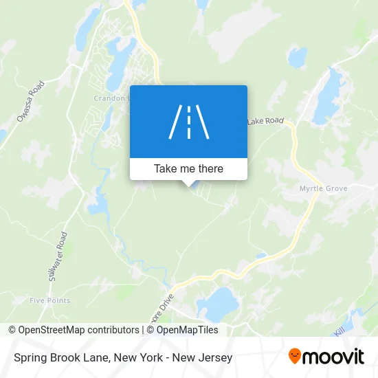 Spring Brook Lane map