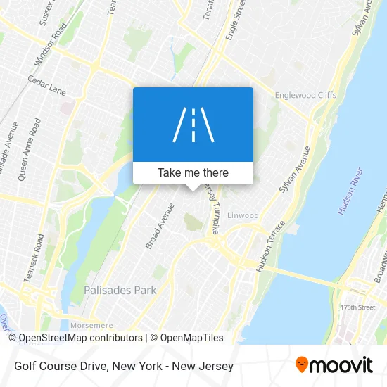 Golf Course Drive map