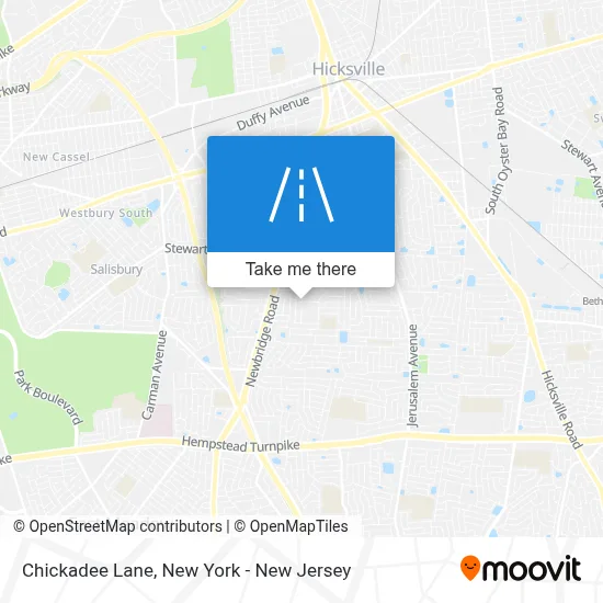 Chickadee Lane map