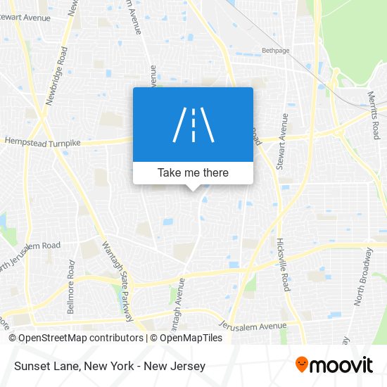 Sunset Lane map